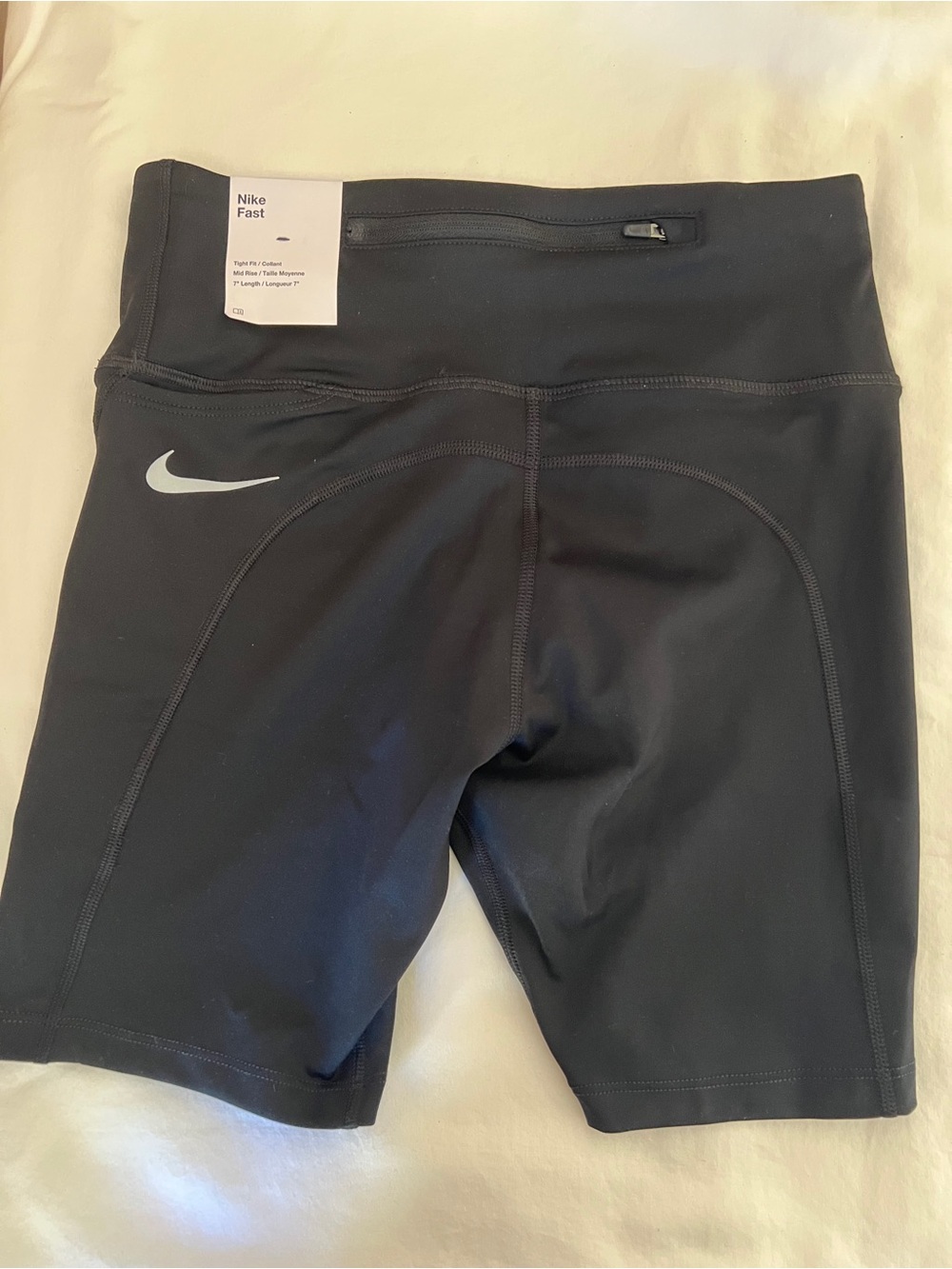 Nike Black Fast Bike Shorts with Reflective Swoosh